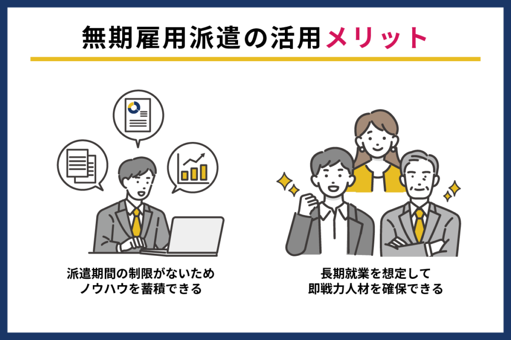 無期雇用派遣を活用するメリット