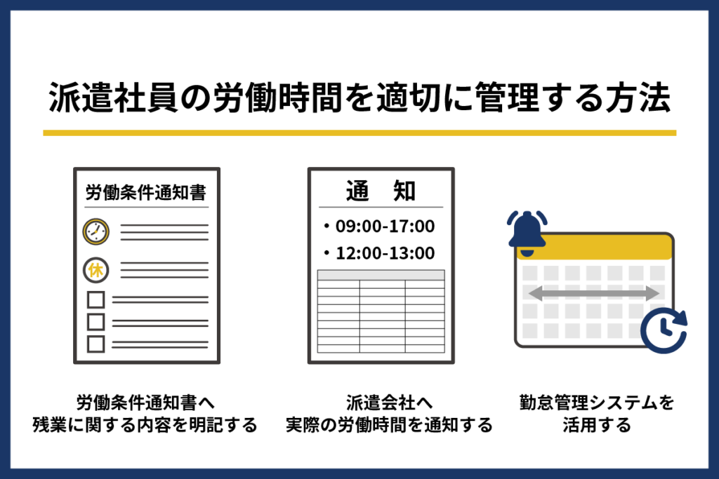 派遣社員の労働時間を適切に管理する方法