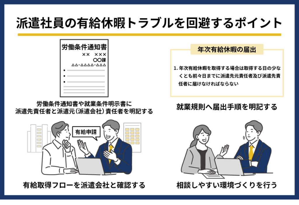 派遣社員の有給休暇トラブルを回避するポイント