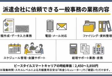 一般事務に強いおすすめ派遣会社7選｜選び方や料金相場も紹介